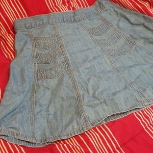 High waisted Jean skirt